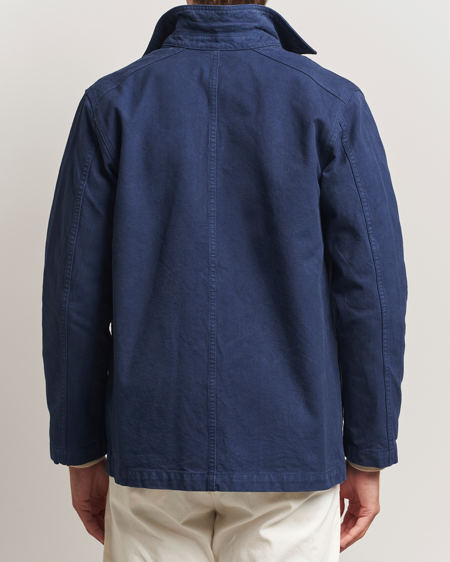 Herren | Jacken | Drake's | Duck Cotton Canvas Chore Coat Navy