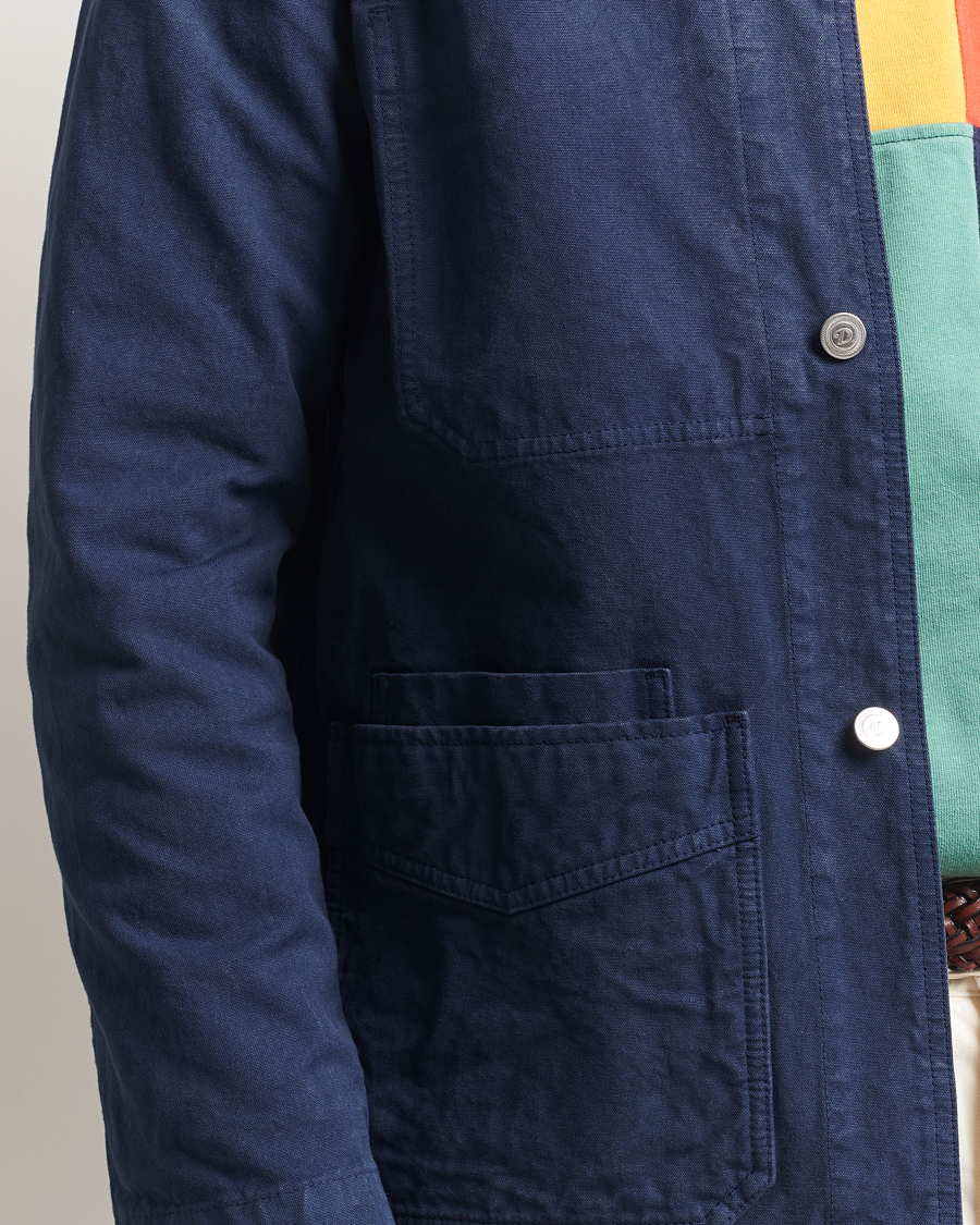 Herren | Jacken | Drake's | Duck Cotton Canvas Chore Coat Navy