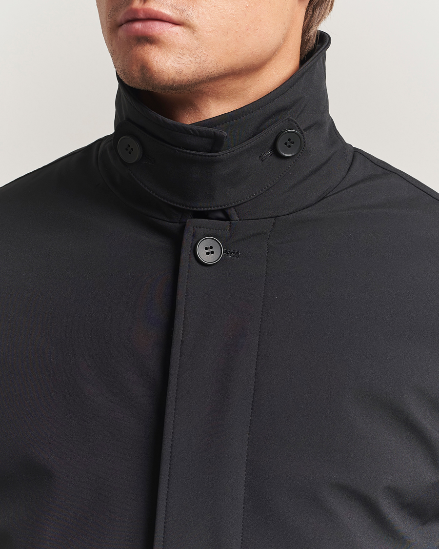 Herren | Jacken | KnowledgeCotton Apparel | Climateshell Padded Carcoat Black