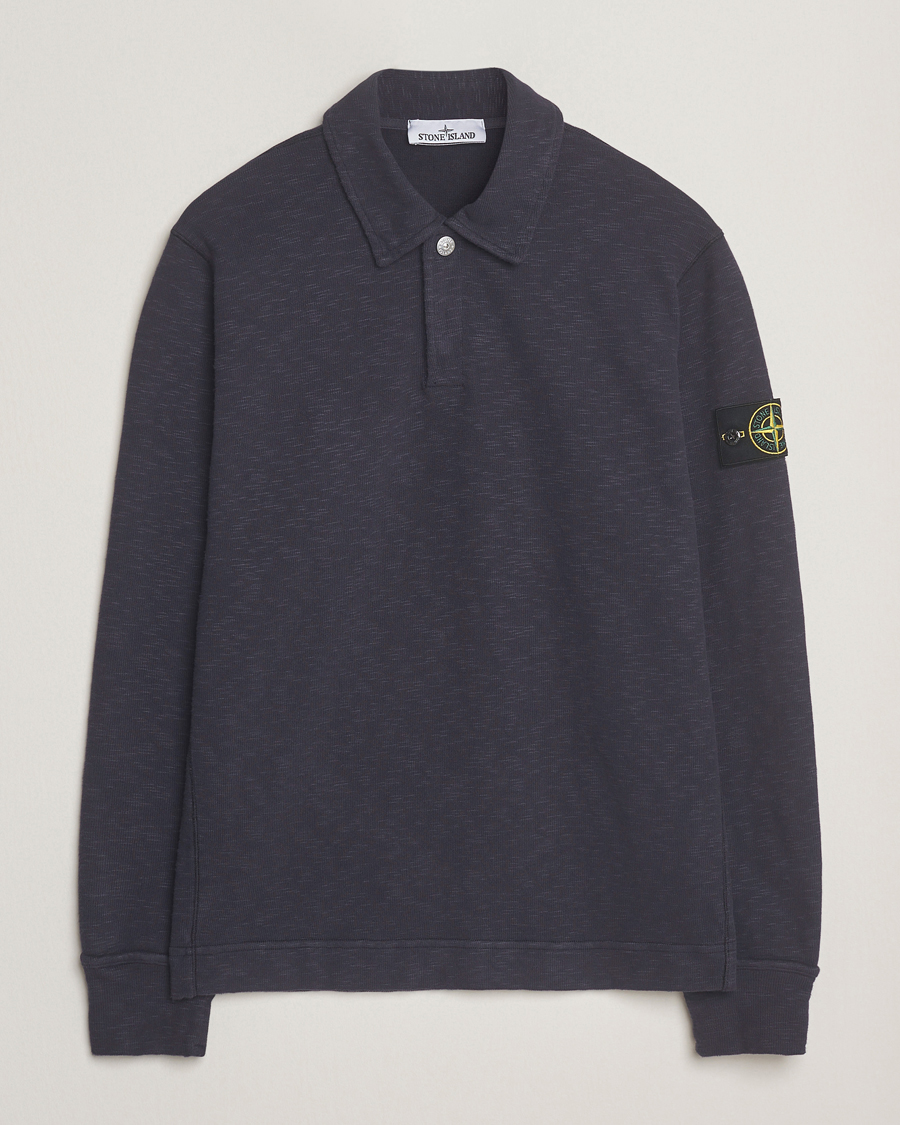 Herren | Pullover | Stone Island | Vanisé Brushed Heavy Cotton Polo Ink