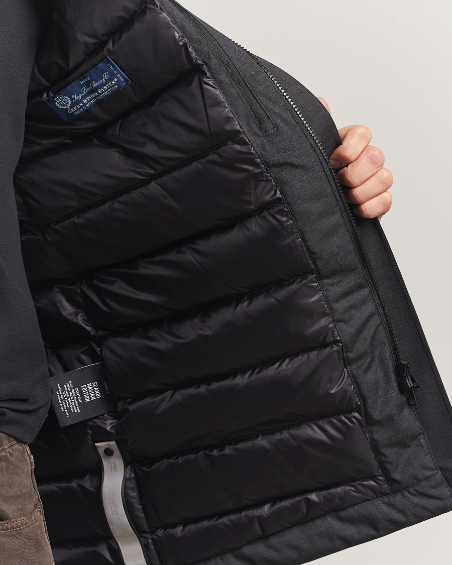 Herren | Jacken | Scandinavian Edition | Axis Loro Piana Padded Coat Dark Grey Melange