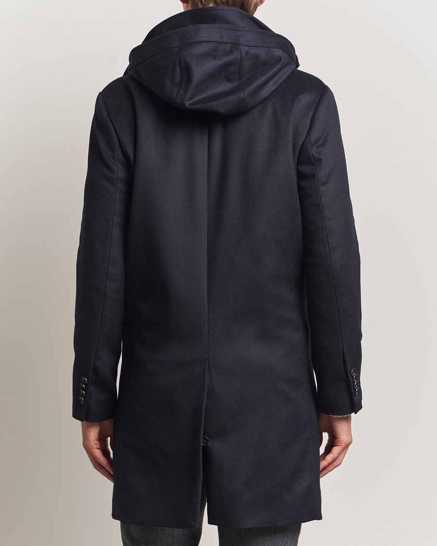 Herren | Jacken | Tiger of Sweden | Aleric Wool/Cashmere Hooded Coat Light Ink