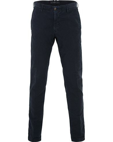  Slim Fit Garment Dyed Washed Slacks Navy