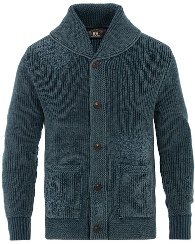  Shawl Collar Cardigan Dark Indigo