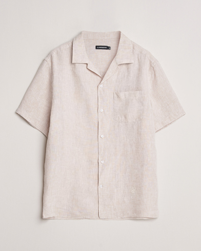  Elio Linen Melange Shirt Safari Beige