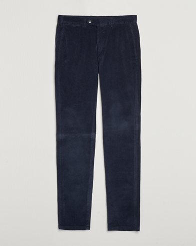  Slim Fit Corduroy Trousers Navy