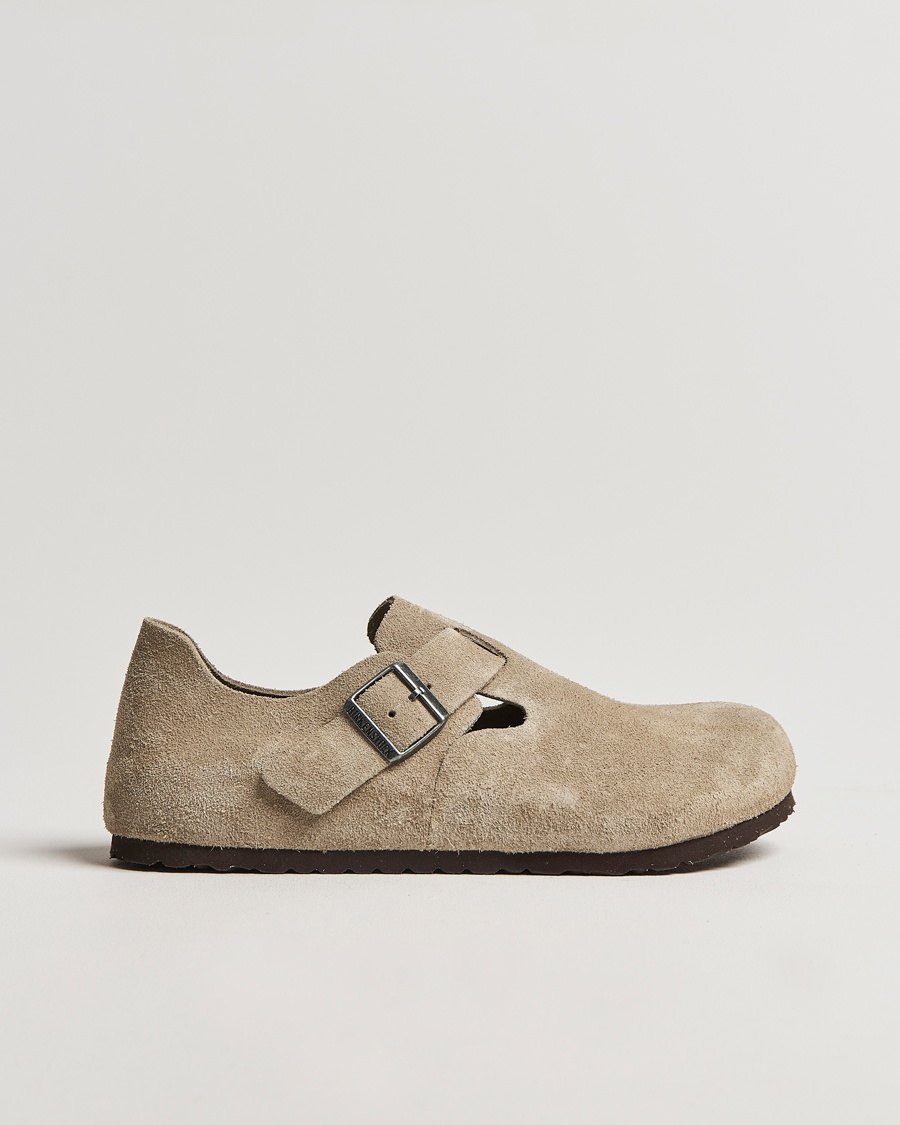 BIRKENSTOCK London Taupe Suede – Beige