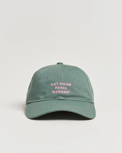  Slogan Baseball Cap Water Green