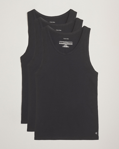 Calvin Klein 3-Pack Cotton Tank Top Black – Schwarz