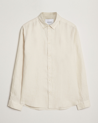 LES DEUX Konrad Linen Shirt Ivory – Weiß