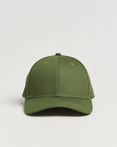 LES DEUX Crew Organic Baseball Cap Chive – Grün