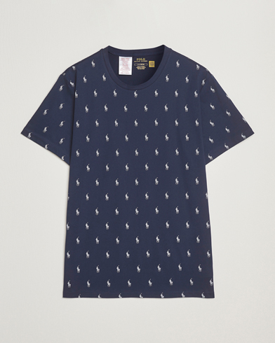 Polo Ralph Lauren All over Player Sleeping Tee Cruise Navy – Blau