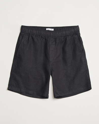 Samsøe Samsøe Jabari Linen Drawstring Shorts Black – Schwarz
