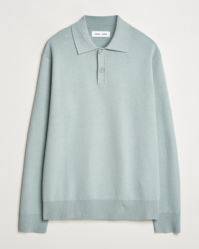 Samsøe Samsøe Nino Knitted Polo Abyss Green – Grün