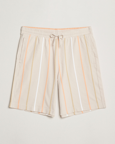 J.Lindeberg Simon Stripe Shorts Moonbeam – Beige