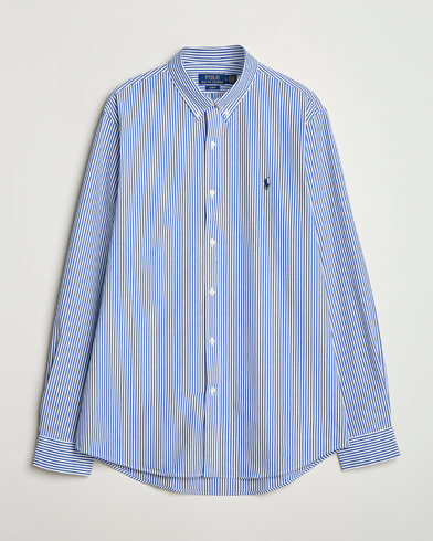 Polo Ralph Lauren Slim Fit Poplin Shirt Blue/White Bengal Stripe – Blau