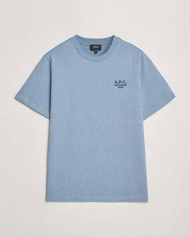 A.P.C. Rue Madame T-Shirt Blue Melange/Navy – Blau