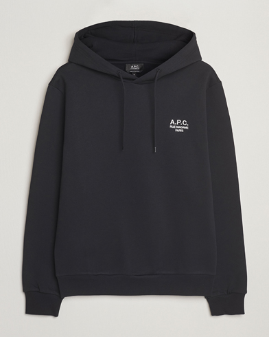 A.P.C. Rue Madame Hoodie Black/White – Schwarz
