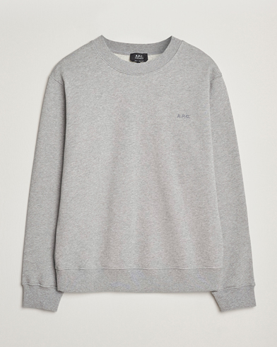 A.P.C. Embroidered APC Sweatshirt Heather Grey – Grau