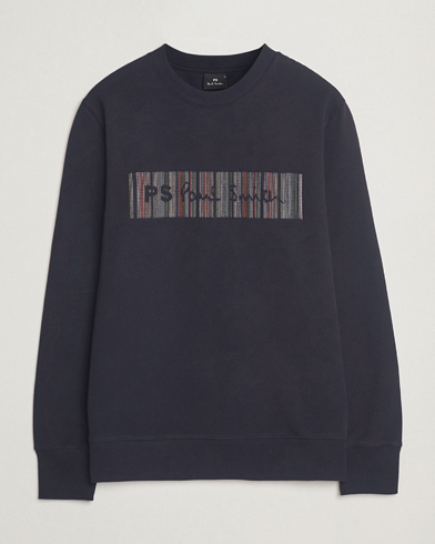 PS Paul Smith Striped Crew Neck Sweatshirt Navy – Blau