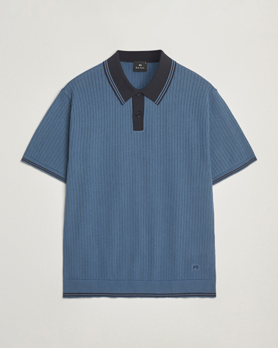 PS Paul Smith Knitted Polo Blue – Blau