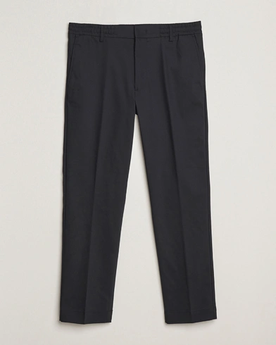 NN07 Baker Cotton Drawstring Trousers Navy – Blau