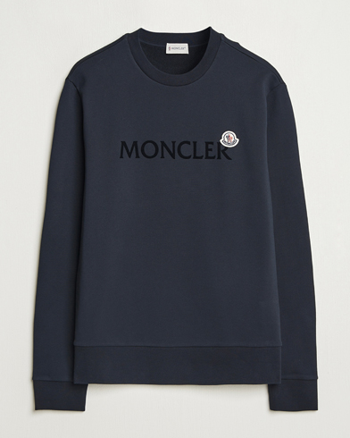 Moncler Lettering Logo Sweatshirt Navy – Blau