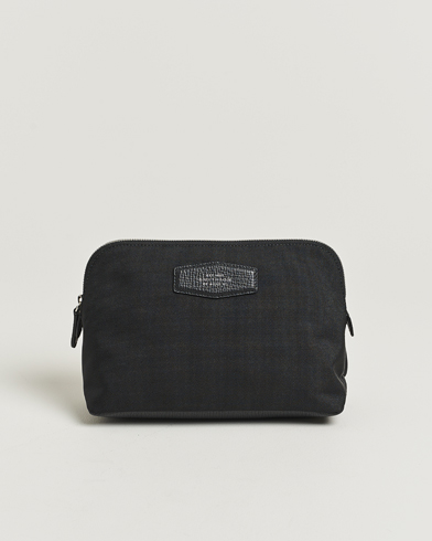 Smythson Canvas Norton Travel Pouch Black – Schwarz