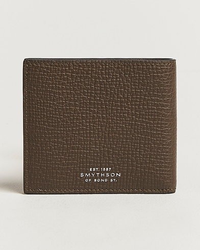 Smythson Ludlow 6 Card Wallet Dark Olive – Grün