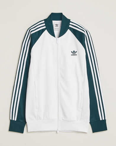 adidas Originals Classic Track Jacket White/Green – Weiß