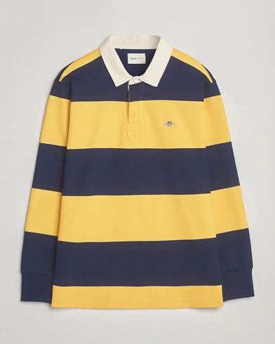 GANT Striped Heavy Rugger Persian Blue – Blau