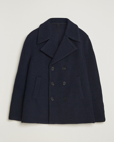 Harris Wharf London Boucle Peacoat Navy – Blau
