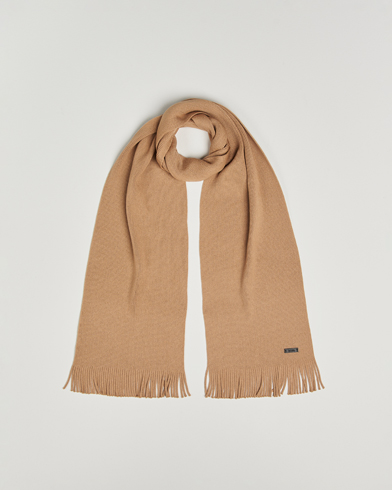 BOSS BLACK Albas Wool Scarf Medium Beige – Beige