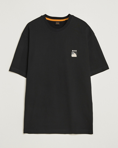 BOSS ORANGE Radar Crew Neck T-Shirt Black – Schwarz