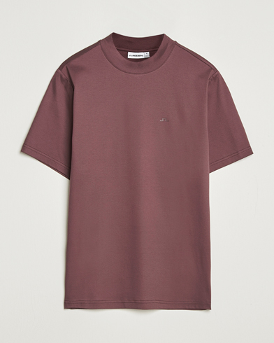 J.Lindeberg Ace Mock Neck T-Shirt Huckleberry – Braun