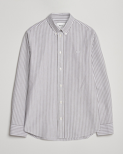 NN07 Colby Oxford Shirt Brown/White – Braun