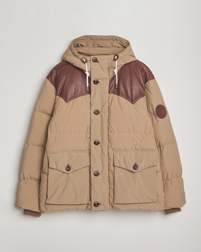 GANT 240 Mulberry Street Cotton Down Hooded Jacket Carmel Beige – Beige