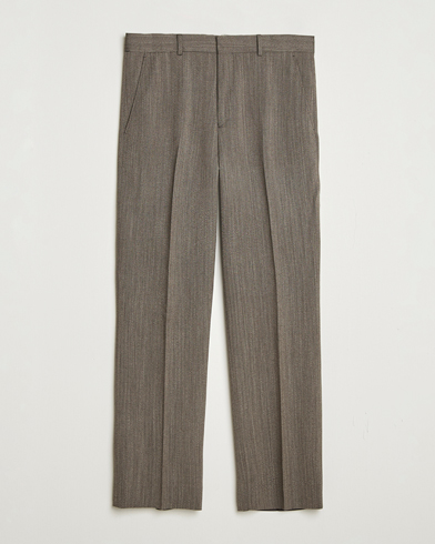 GANT 240 Mulberry Street Herringbone Suit Pants Deep Brown – Braun