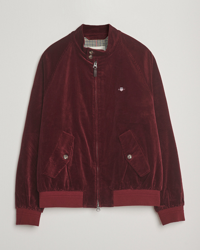 GANT Corduroy Harrington Jacket Plumped Red – Rot