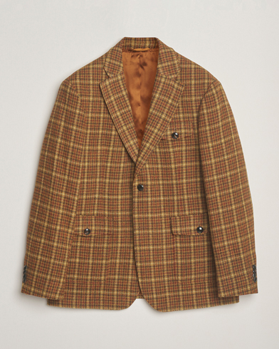 GANT Checked Tweed Blazer Peanut Butter – Braun