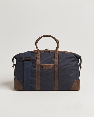 GANT Waxed Cotton Duffle Bag Evening Blue – Blau