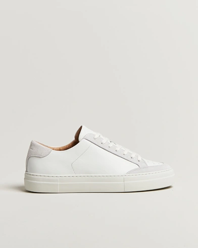 J.Lindeberg Art Signature Leather/Suede Sneaker White – Weiß