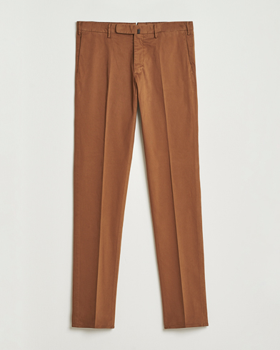Incotex Slim Fit Cotton Stretch Chinos Brown – Braun