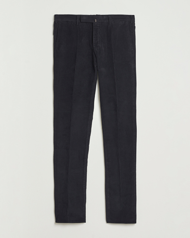 Incotex Slim Fit Baby Corduroy Trousers Navy – Blau