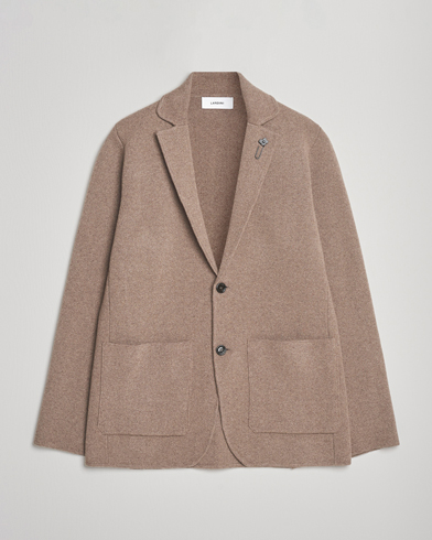 Lardini Knitted Wool Blazer Brown – Braun