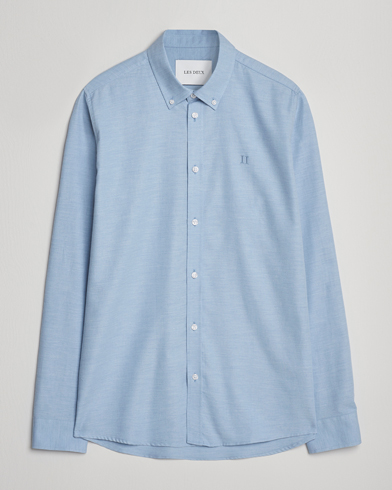 LES DEUX Dessert Reg Flannel Shirt Allure – Blau
