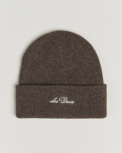 LES DEUX Wayne Wool Beanie Mountain Gray – Grau