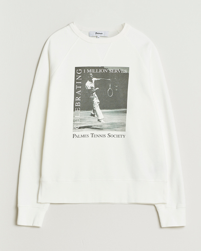 Palmes Raglan Sweatshirt White – Weiß