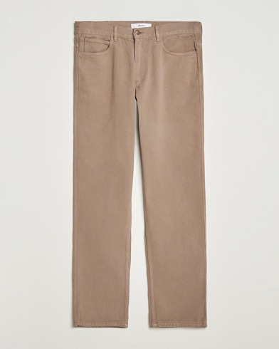 Palmes Coarse 5-Pocket Trousers Fossil – Braun