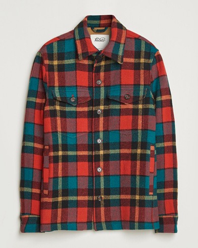 Valstar Wool Plaid Shirt Jacket Black/Red – Mehrfarbig